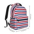 thumbnail image 2 of Easygdp Stars And Stripes Mochila Ergonómica Versátil para Laptop - Múltiples Bolsillos, Correas Ajustables, Unisex para Escuela, Viajes y Actividades al Aire Libre-One Size, 2 of 5