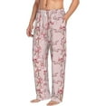 thumbnail image 2 of Xecao Orchids Flowers Men's Straight Lounge Pajama Pants: The Ultimate in Comfortable Sleepwear, 2 of 9
