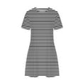 thumbnail image 5 of Ashirexll Midi Dresses for Women, Women's Casual Dresses, Fashion Dresses Summer Casual Rounk Neck Short Sleeve Printed Dress, 5 of 6