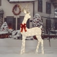thumbnail image 2 of Holiday Time 72" Lighted Glittering Thread Buck Outdoor Decor, with 120 Warm White LED Lights, 2 of 4