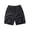 Black, variant on Mens Summer Shorts Elastic Waist Drawstring Solid Color Cargo Pants with Pockets Shorts