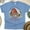 CarolinaBlue, variant on Farmhouse Barn Graphic T-Shirt | Rustic Country Style Tee for Men Women Kids, Heliconia, Size 3XL