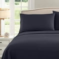 thumbnail image 4 of Sweet Home Collection 1500 Series Bed Sheets - Extra Soft Microfiber Deep Pocket Sheet Set - Navy, Full, 4 of 6