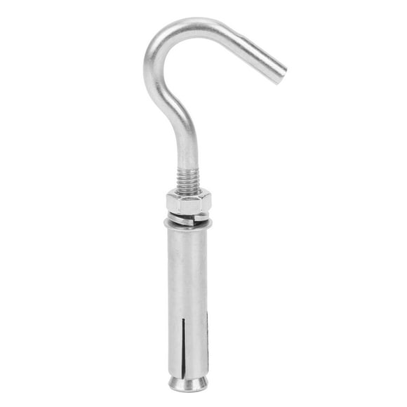 Wall Expansion Screw Hook, Convenient M6 Expansion Screw Hook Wear-resistant for Solid Brick for Lightweight Concrete for Natural Dense Stone for Porous Brick