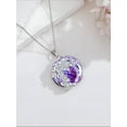thumbnail image 6 of WINNICACA Butterfly Necklace for Women 925 Sterling Silver Tree of Life Butterflies Pendant Necklaces Purple Crystal Jewelry Anniversary Christmas Birthday Gift for Her, 6 of 6