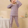 thumbnail image 2 of Vividxx Toddler Girl Clothes Sets Soft And Cozy Girls Thermal Underwear Long Sleeve Top And Pants Loungewear For Toddlers And Kids 1-2 Years, 2 of 5