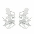 thumbnail image 2 of WestinTrends Tuscany Outdoor Rocking Adirondack Chair (Set of 4), White, 2 of 5