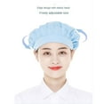 thumbnail image 5 of Cook Accessories Chic Breathable Hotel Restaurants Smoke-proof Dust Work Wear Hair Nets Cooking Hygienic Cap Chef Hat Work Hat WHITE NET, 5 of 8