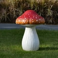 thumbnail image 3 of Mainstays Large Resin Mushroom Outdoor Garden Statue, Weather-Resistant, 3 of 8
