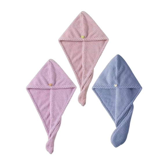 ACDANC 3Pcs Bonnet for Sleeping Super Absorbent Bonnets for Women Reduces Frizz Tie Bonnet,Pink