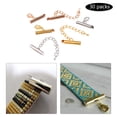 thumbnail image 5 of 1 Set Slide on End Clasp End Caps End Connector Slider Clasp With chain, 5 of 8