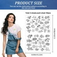 thumbnail image 2 of 100Pcs Flowers Plants Water Soluble Embroidery Stabilizers Hand Sewing Stick and Stitch Transfers Paper Wash Away Pre-Printed Self Adhesive Patterns for Bags Cloth Sewing Lovers Beginner, 2 of 6