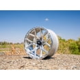 thumbnail image 4 of RockTrix RT107 20 inch Wheel for 2004-2026 Ford F150, 20x9 6x135 Rims -12mm Offset, 4.5in Backspacing, Machined Silver, 2500 lb Weight Rating, Also compatible with Bronco Raptor F150 Lightning, 4 of 7