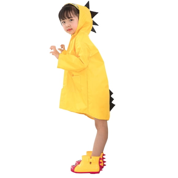 Imperméable pour Enfants avec Capuche Style Dinosaure Dessin Animé pour Garçons Filles Nouveau