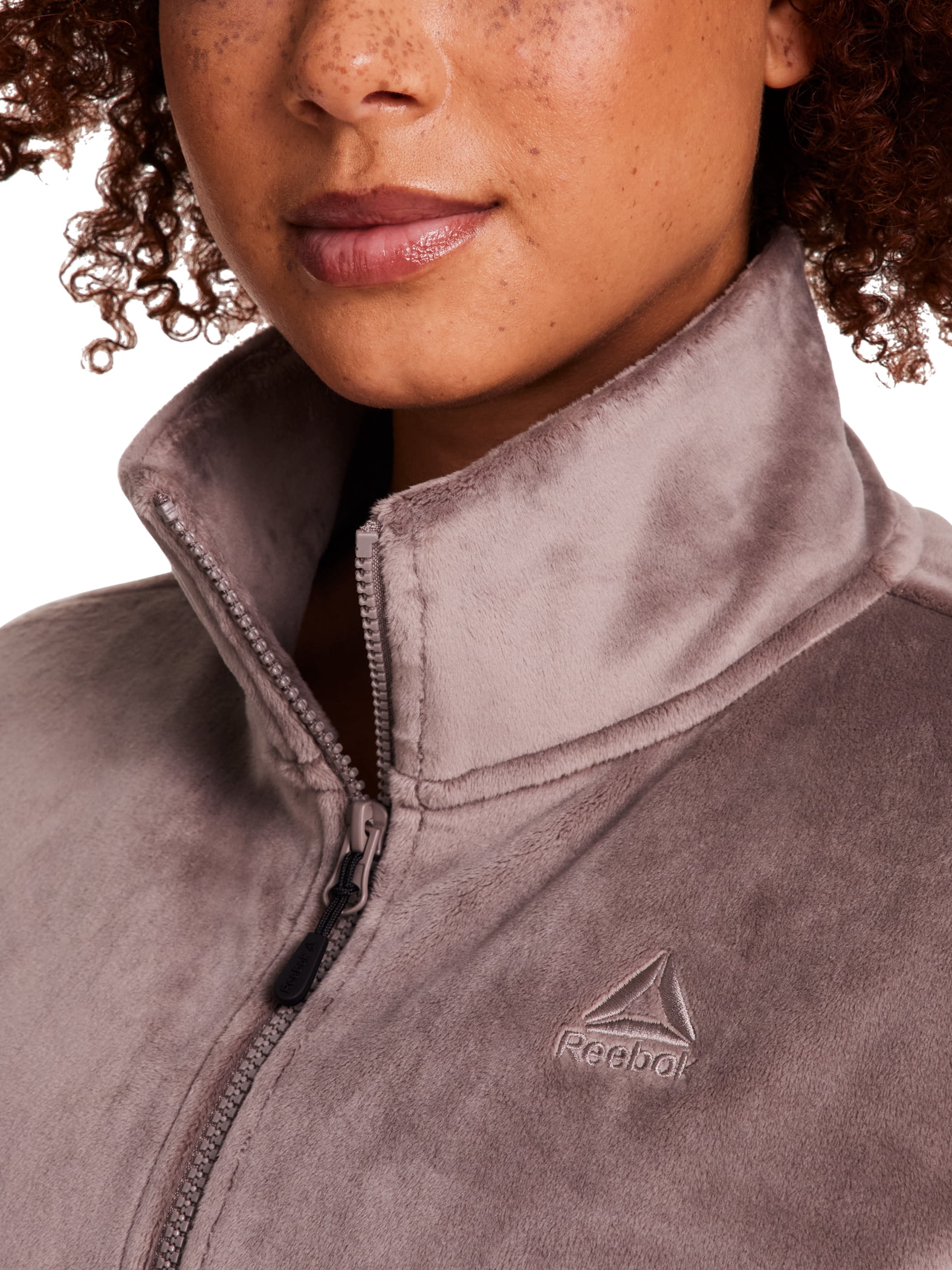 Reebok Women's and Women's Plus Cozy Zip Up Jacket, Sizes XS-4X
