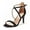 BLACK-NUBUCK, variant on Women's DOLCE Fashion Stilettos Open Toe Pump Heel Sandals