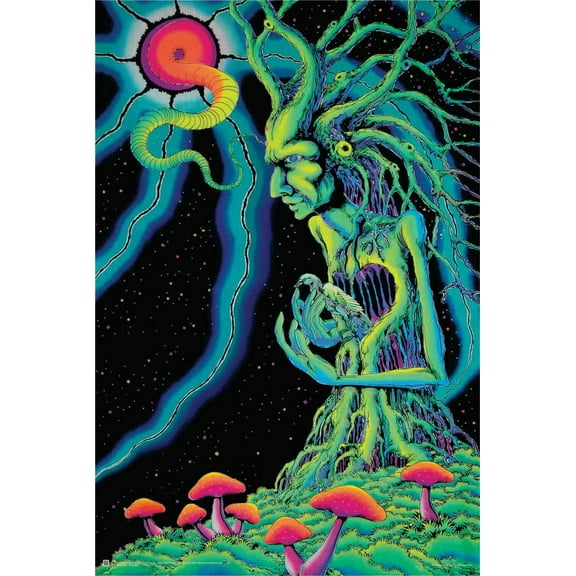 Tree Spirit - Non-Flocked Blacklight Poster 24" x 36"