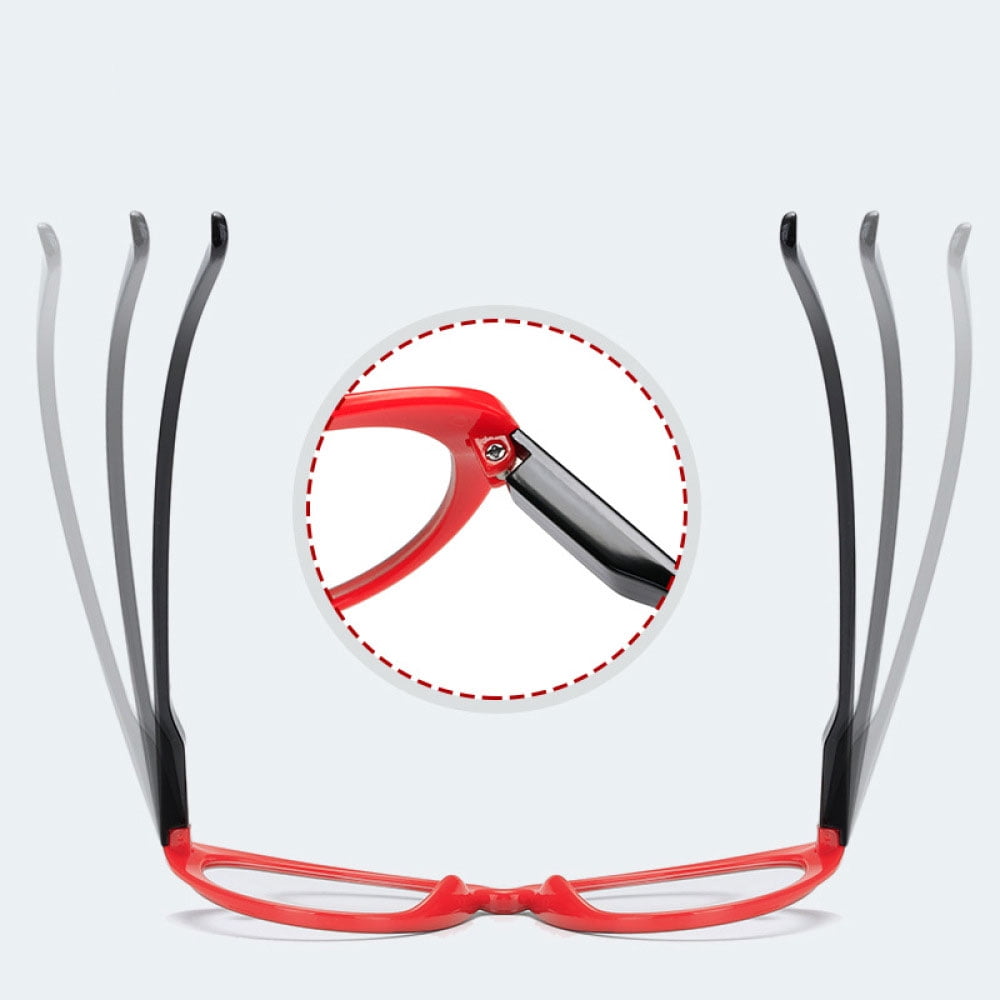 3 Pairs of Women's Red Cat Eye Reading Glasses 1.50 Spring Hinge Plastic Lightweight Readers +1.50