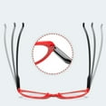 thumbnail image 4 of Women's Red Cat Eye Reading Glasses 3.00 Spring Hinge Plastic Lightweight Readers +3.00, 4 of 4