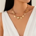 thumbnail image 4 of Women Elegant Punk Heart Necklace Trendy Adjustable Chain Jewelry Gifts, 4 of 9