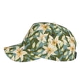 thumbnail image 5 of Kdxio Unisex Lilies Flowers Pattern Baseball Cap Unisex Washed Classic Adjustable Hat, 5 of 8