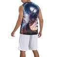 thumbnail image 2 of Sikiie Urban Style Colorful Dragon Basketball Jersey Reversible Men's Mesh Athletic Sports Shirts Training Practice S-4XLX-Large, 2 of 6