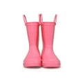 thumbnail image 6 of Kushyshoo Kids Rain Boots for Girls Boys Waterproof Rain Shoes with Easy On Handless Rose Red Solid Boots Size 2, 6 of 8