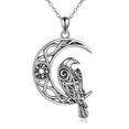 thumbnail image 1 of ONEFINITY Eagle Necklace Oxidation Silver Moon Viking Lover Jewelry Birthday Gifts for Woman, 1 of 6