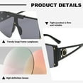 thumbnail image 3 of Gafas de sol de una sola pieza de las gafas de sol grandes de moda del tiroteo de la calle de la moda del marco, hechas de PC, 3 of 5