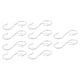 thumbnail image 5 of 10 ganchos en forma de S multifuncionales para colgar ollas, cucharas, ropa y sartenes. Blanco, 5 of 9