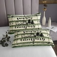 thumbnail image 3 of YST Camping Lover Coverlet Set, Green and Beige Stripes Bedspread Set, Queen -Piece, 3 of 3