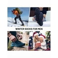 thumbnail image 6 of 5 Pairs Merino Wool Socks For Men, Thick Winter Wool Hiking Socks, Warm Breathable Crew Mens Socks, 6 of 7