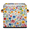 Multicolor 2, variant on CURLYOOT Spring Dragonfly Wtaercolor 11 x 11 Inch Cube Storage Bin, Fabric Storage Cube Foldable Basket with Leather Handles, Organizer Basket for Closet Shelves