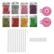 thumbnail image 4 of de manualidades de pulseras de agua con purpurina, para hacer pulseras, pulseras de lentejuelas, manualidades, juego de fabricación de joyas,, 4 of 9