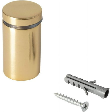 

Sign Standoff 1 Diameter x 1-1/2 Barrel Length Aluminum Eco Series Easy Fasten Standoff Pack of 2 by