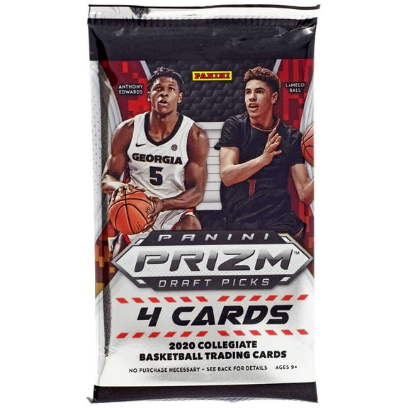 Panini 2020-21 Prizm Draft Picks Collegiate Basketball Trading Card RETAIL Pack (4 Cards)
