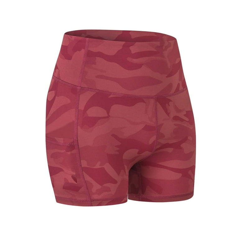 Red camo shorts womens clearance