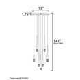 thumbnail image 5 of E24227-122BK-ET2 Lighting-Pierce - 27W 9 LED Pendant-19 Inches Tall and 19 Inches Wide-Black Finish, 5 of 5