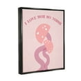 thumbnail image 4 of Stupell Industries Love You Pink Mushrooms Botanical & Floral Painting Black Floater Framed Canvas Art Print Wall Art, 25 x 31, 4 of 10