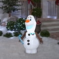 thumbnail image 2 of Gemmy Christmas Airblown Inflatable Olaf Disney , 4 ft Tall, Multicolored, 2 of 4