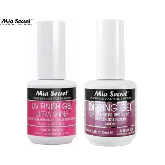 Mia Secret UV Finish Gel Ultra Shine and Dipping Gel 0.50 oz