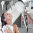 thumbnail image 1 of Clearance & Promo,Shower Head with Handheld High Pressure, Powerful Rain Showerhead, Shower Head with Filter Function for Bathroom Upgrade, Body Coverage, High-Pressure Shower, | Plastic, Black-158, 1 of 9