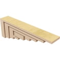 thumbnail image 5 of 2"W x 12"D x 4"H Thin Landon Rough Cedar Woodgrain TimberThane Corbel, Primed Tan, 5 of 6
