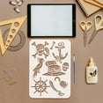thumbnail image 3 of Pirate Adventure Painting Template with Brush 11.6x8.2inch Treasure Chest Template Painting Stencil Parrot Painting Stencils Reusable DIY Art Craft Stencil Pirate Theme Stencil DIY Making, 3 of 9