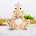 thumbnail image 2 of Ranas De Pascua, Adornos De Rana De Primavera Huecos De Madera, Decoración De Escritorio, Artesanías De Madera, Adorno De Mesa Noticed HA040658-02, 2 of 6