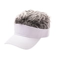 thumbnail image 4 of Gorra con visera Yinane Blanca Cabello Gris para hombres y mujeres, 4 of 8