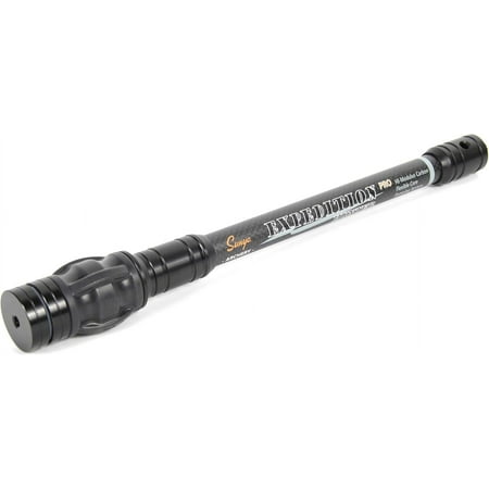 Archery Bow Stabilizer for Compound Bow Carbon Fiber Body Flexible Core Damping System and Weights Kit 8 10 12 15 in Expedition Series