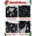 thumbnail image 6 of Christmas Family Matching Pajamas Long Sleeve Button Down Adult Couples PJs Novelty Sleepwear for Women/Men, 6 of 7