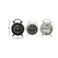 thumbnail image 3 of DecMode 8" White Metal Clock, Set of 3, 3 of 6