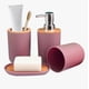 thumbnail image 1 of Accesorios de Baño Set de 4 Piezas con Detalles de Bambu Modelo Rosa, 1 of 4